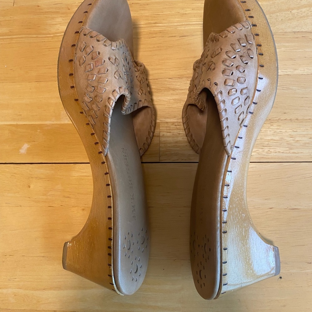 Jack Rogers Women's Brown Mules - Picture 4 of 6